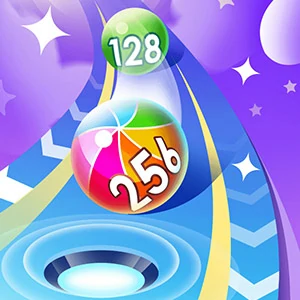 2048 Run Gorgeous Balls - online Action game at Diefbk