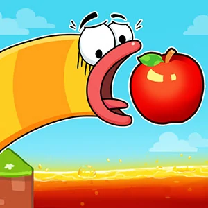 Apple Worm - online Puzzle game at Diefbk